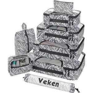 8Pcs Packing Cubes for Suitcases Organizer Bags Set for Travel Essentials Bags